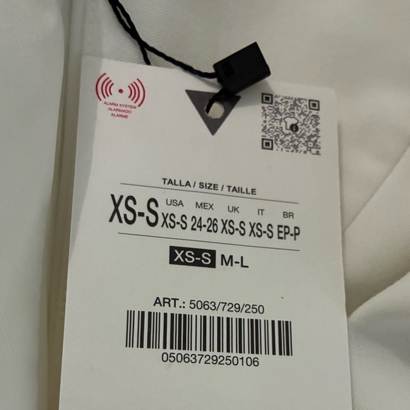 Zara NWT oversized blazer white 5063/729 - Picture 4 of 4